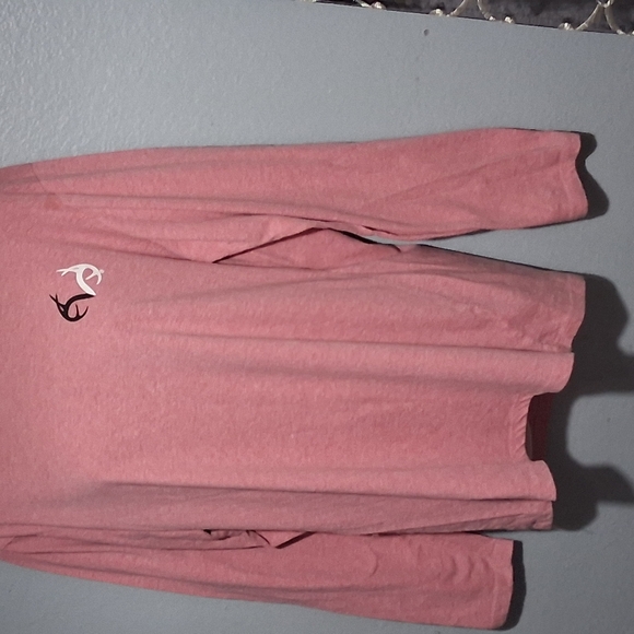 Realtree Heathered Pink Tee with Logo - Picture 4 of 8